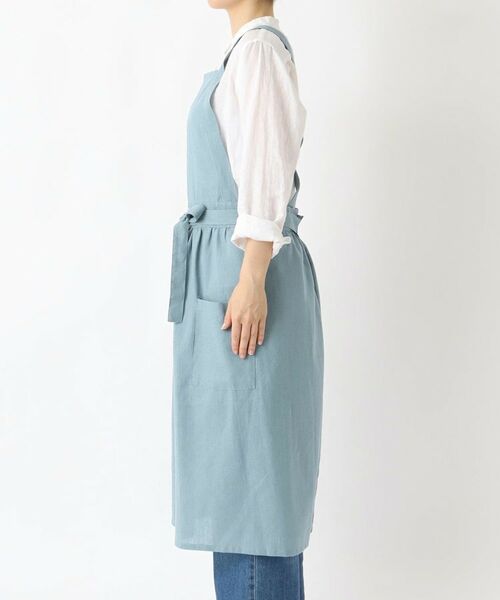 212 KITCHEN STORE / トゥーワントゥーキッチン ストア インテリア・生活雑貨・ホビー・ステーショナリー | リネンコットン フルエプロンギャザー BGY | 詳細2