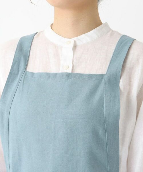 212 KITCHEN STORE / トゥーワントゥーキッチン ストア インテリア・生活雑貨・ホビー・ステーショナリー | リネンコットン フルエプロンギャザー BGY | 詳細4