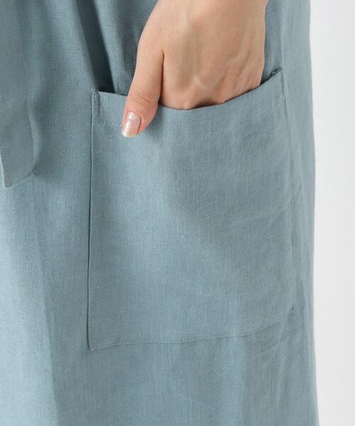 212 KITCHEN STORE / トゥーワントゥーキッチン ストア インテリア・生活雑貨・ホビー・ステーショナリー | リネンコットン フルエプロンギャザー BGY | 詳細6