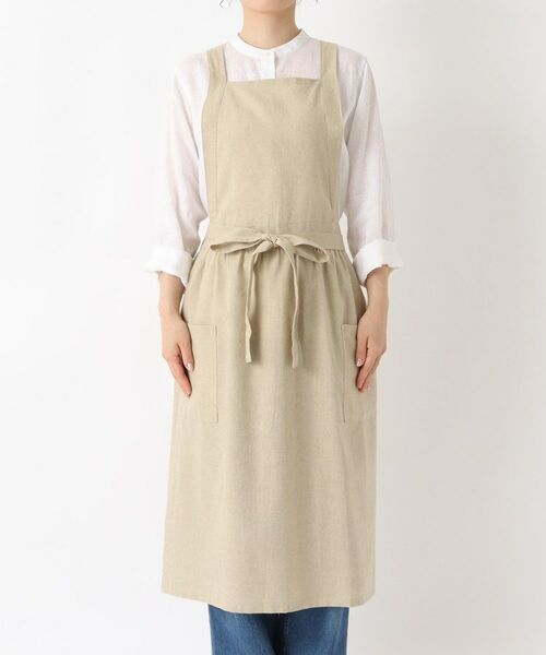 212 KITCHEN STORE / トゥーワントゥーキッチン ストア インテリア・生活雑貨・ホビー・ステーショナリー | リネンコットン フルエプロンギャザー NT | 詳細1