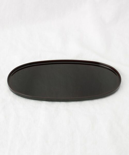212 KITCHEN STORE / トゥーワントゥーキッチン ストア インテリア・生活雑貨・ホビー・ステーショナリー | 越前塗り 小判型 おぼん BK ＜ハレとケ＞ | 詳細1