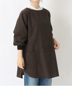 212 KITCHEN STORE / トゥーワントゥーキッチン ストア インテリア・生活雑貨・ホビー・ステーショナリー | シャンブリック 花びらリブ袖かっぽうぎ BK