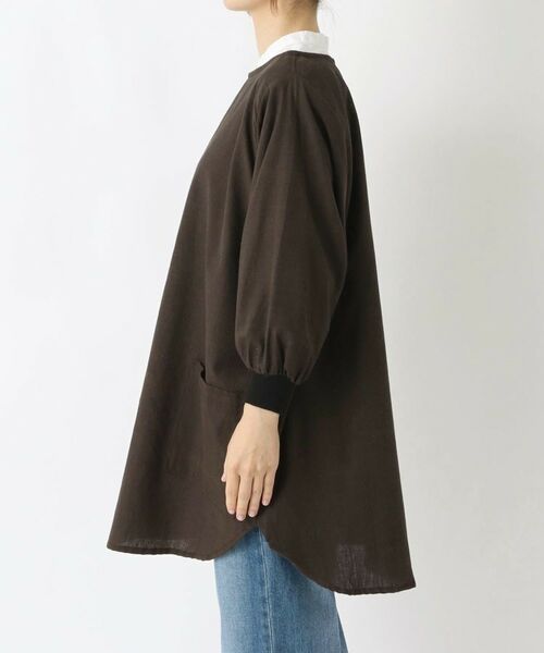 212 KITCHEN STORE / トゥーワントゥーキッチン ストア インテリア・生活雑貨・ホビー・ステーショナリー | シャンブリック 花びらリブ袖かっぽうぎ BK | 詳細2