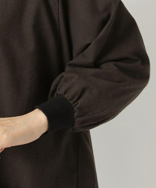 212 KITCHEN STORE / トゥーワントゥーキッチン ストア インテリア・生活雑貨・ホビー・ステーショナリー | シャンブリック 花びらリブ袖かっぽうぎ BK | 詳細5