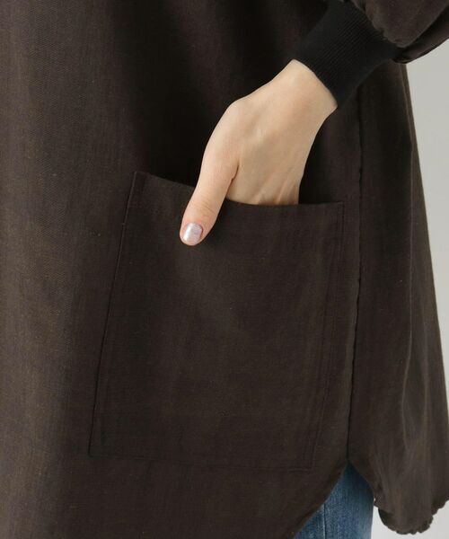 212 KITCHEN STORE / トゥーワントゥーキッチン ストア インテリア・生活雑貨・ホビー・ステーショナリー | シャンブリック 花びらリブ袖かっぽうぎ BK | 詳細6