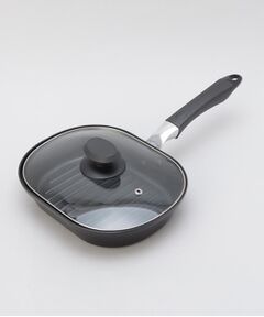 212 KITCHEN STORE / トゥーワントゥーキッチン ストア キッチンツール | グリルファン ふっ素加工IH対応ガラス蓋付ワイドパン ミニ