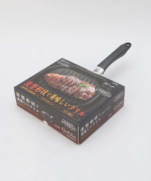 212 KITCHEN STORE / トゥーワントゥーキッチン ストア キッチンツール | グリルファン ふっ素加工IH対応ガラス蓋付ワイドパン ミニ | 詳細9