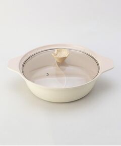 212 KITCHEN STORE / トゥーワントゥーキッチン ストア キッチンツール | フィオーレ セラミック加工IH対応ガラス蓋付二食鍋26cm