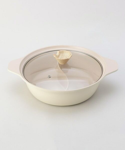 212 KITCHEN STORE / トゥーワントゥーキッチン ストア キッチンツール | フィオーレ セラミック加工IH対応ガラス蓋付二食鍋26cm | 詳細1