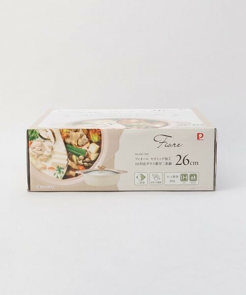 212 KITCHEN STORE / トゥーワントゥーキッチン ストア キッチンツール | フィオーレ セラミック加工IH対応ガラス蓋付二食鍋26cm | 詳細10
