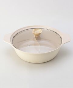 212 KITCHEN STORE / トゥーワントゥーキッチン ストア キッチンツール | フィオーレ セラミック加工IH対応ガラス蓋付二食鍋28cm