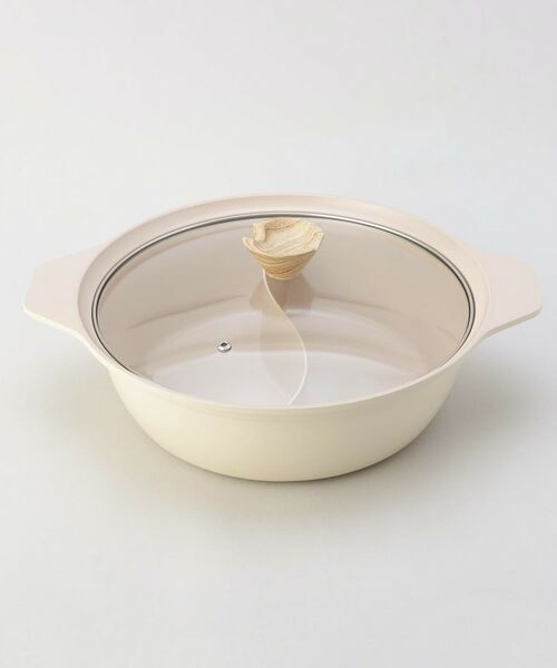 212 KITCHEN STORE / トゥーワントゥーキッチン ストア キッチンツール | フィオーレ セラミック加工IH対応ガラス蓋付二食鍋28cm | 詳細1