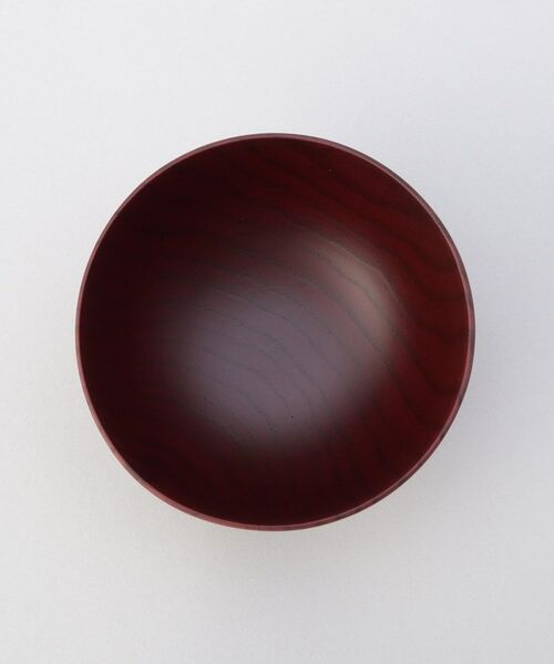 212 KITCHEN STORE / トゥーワントゥーキッチン ストア 食器 | ぎゅっとおにぎりさん 木製汁椀 赤 | 詳細4