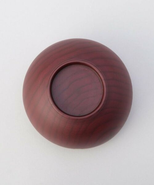 212 KITCHEN STORE / トゥーワントゥーキッチン ストア 食器 | ぎゅっとおにぎりさん 木製汁椀 赤 | 詳細5