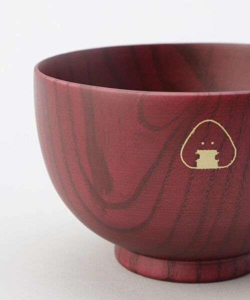 212 KITCHEN STORE / トゥーワントゥーキッチン ストア 食器 | ぎゅっとおにぎりさん 木製汁椀 赤 | 詳細6