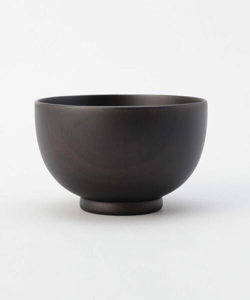 212 KITCHEN STORE / トゥーワントゥーキッチン ストア 食器 | ぎゅっとおにぎりさん 木製汁椀 黒 | 詳細3