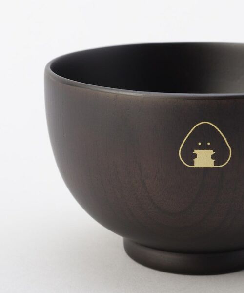 212 KITCHEN STORE / トゥーワントゥーキッチン ストア 食器 | ぎゅっとおにぎりさん 木製汁椀 黒 | 詳細6