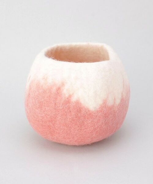 212 KITCHEN STORE / トゥーワントゥーキッチン ストア インテリア・インテリア雑貨 | ラウンド スモールバスケット H11×W15cm グラデPK | 詳細1