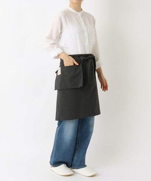 212 KITCHEN STORE / トゥーワントゥーキッチン ストア インテリア・生活雑貨・ホビー・ステーショナリー | ギャルソンエプロン リサイクルコットン チャコール | 詳細11