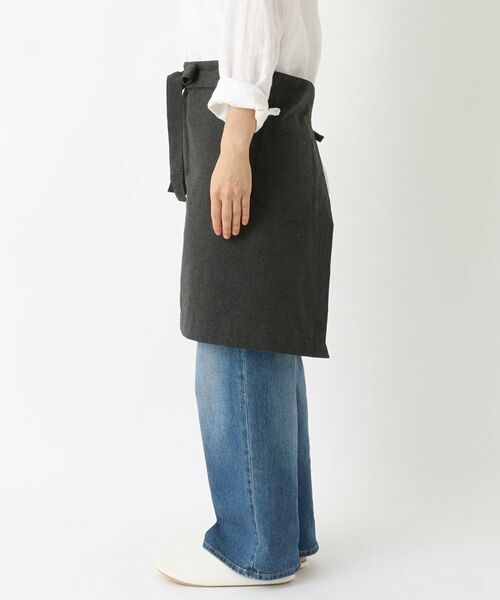 212 KITCHEN STORE / トゥーワントゥーキッチン ストア インテリア・生活雑貨・ホビー・ステーショナリー | ギャルソンエプロン リサイクルコットン チャコール | 詳細2