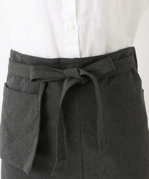 212 KITCHEN STORE / トゥーワントゥーキッチン ストア インテリア・生活雑貨・ホビー・ステーショナリー | ギャルソンエプロン リサイクルコットン チャコール | 詳細4