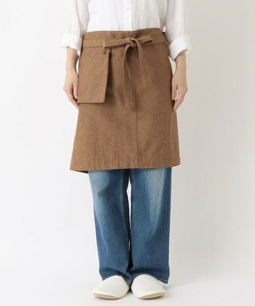 212 KITCHEN STORE / トゥーワントゥーキッチン ストア インテリア・生活雑貨・ホビー・ステーショナリー | ギャルソンエプロン リサイクルコットン アーモンド | 詳細1