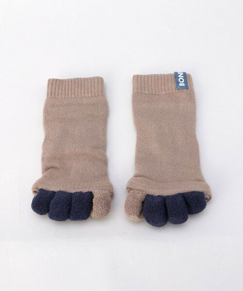 212 KITCHEN STORE / トゥーワントゥーキッチン ストア ソックス | ボンニュイ！ 発熱足指ソックス BE | 詳細1