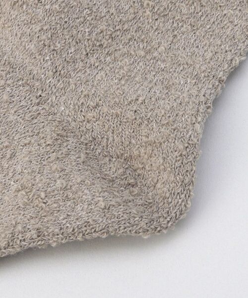 212 KITCHEN STORE / トゥーワントゥーキッチン ストア ソックス | 内側シルク2重編み ウール混 もこもこ靴下 茶色 ＜絹屋＞ | 詳細3