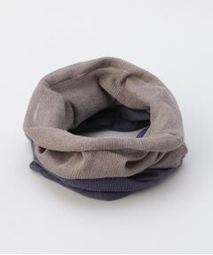 212 KITCHEN STORE / トゥーワントゥーキッチン ストア ネックウォーマー・イヤーマフ | 極暖シルク ネックウォーマー13 紺×銀 ＜絹屋＞