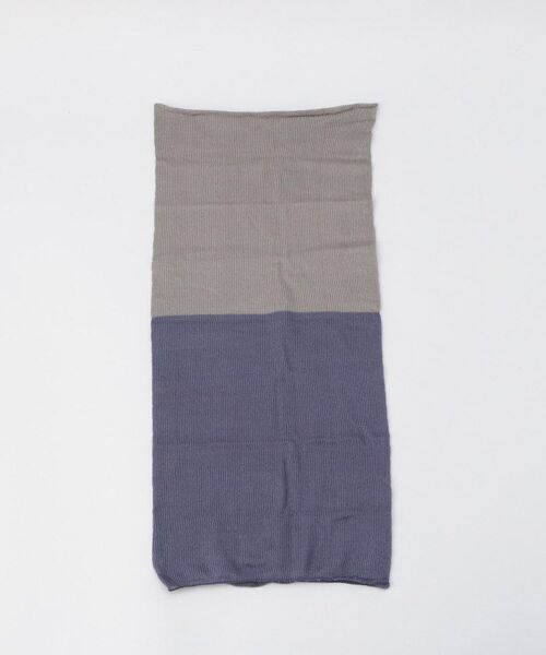 212 KITCHEN STORE / トゥーワントゥーキッチン ストア ネックウォーマー・イヤーマフ | 極暖シルク ネックウォーマー13 紺×銀 ＜絹屋＞ | 詳細2