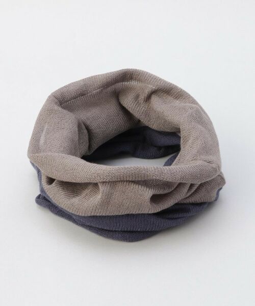 212 KITCHEN STORE / トゥーワントゥーキッチン ストア ネックウォーマー・イヤーマフ | 極暖シルク ネックウォーマー13 紺×銀 ＜絹屋＞（その他）
