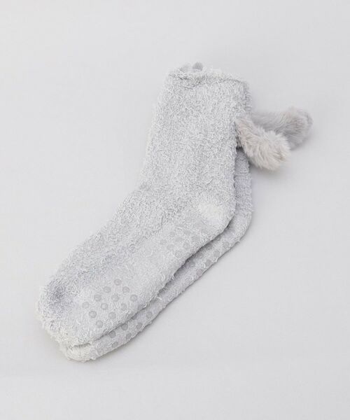 212 KITCHEN STORE / トゥーワントゥーキッチン ストア ソックス | スナグルキャット もこもこルームソックス GY | 詳細1