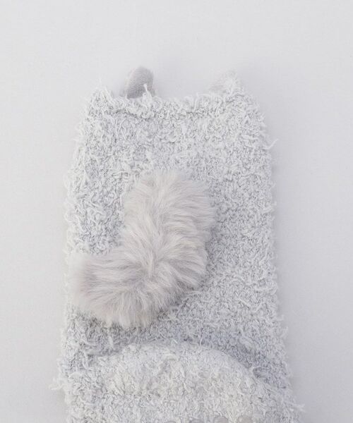 212 KITCHEN STORE / トゥーワントゥーキッチン ストア ソックス | スナグルキャット もこもこルームソックス GY | 詳細3