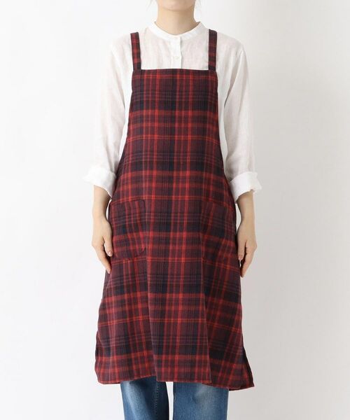 212 KITCHEN STORE / トゥーワントゥーキッチン ストア インテリア・生活雑貨・ホビー・ステーショナリー | タータンチェックエプロン RD | 詳細1