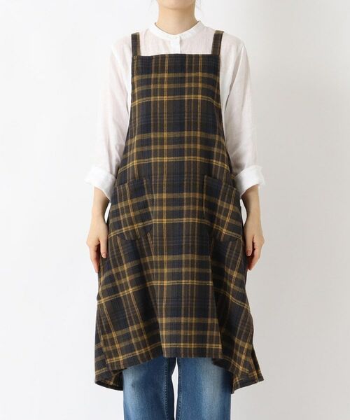 212 KITCHEN STORE / トゥーワントゥーキッチン ストア インテリア・生活雑貨・ホビー・ステーショナリー | タータンチェックエプロン YE | 詳細1