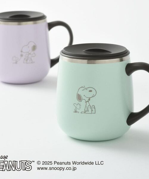 212 KITCHEN STORE / トゥーワントゥーキッチン ストア グラス・マグカップ | PEANUTS 蓋つきステンレスマグShort MINT GREEN ＜BRUNO ブルーノ＞ | 詳細2