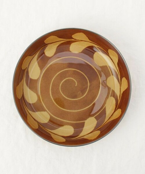 212 KITCHEN STORE / トゥーワントゥーキッチン ストア 食器 | スリップショコラ リーフ スープカレー皿 | 詳細3