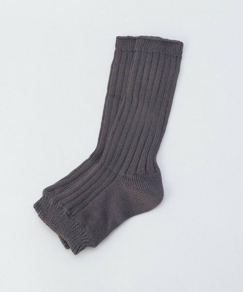 212 KITCHEN STORE / トゥーワントゥーキッチン ストア ソックス | シルクとオーガニックコットン つま先あきソックス 黒茶 ＜絹屋＞ | 詳細1