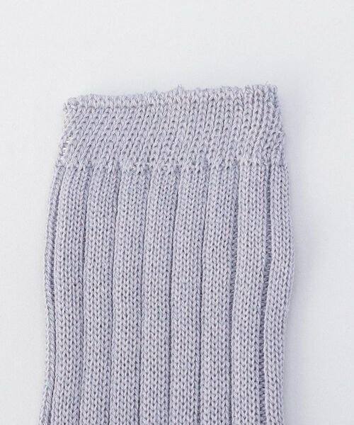 212 KITCHEN STORE / トゥーワントゥーキッチン ストア ソックス | シルクとオーガニックコットン つま先あきソックス 藤色 ＜絹屋＞ | 詳細2