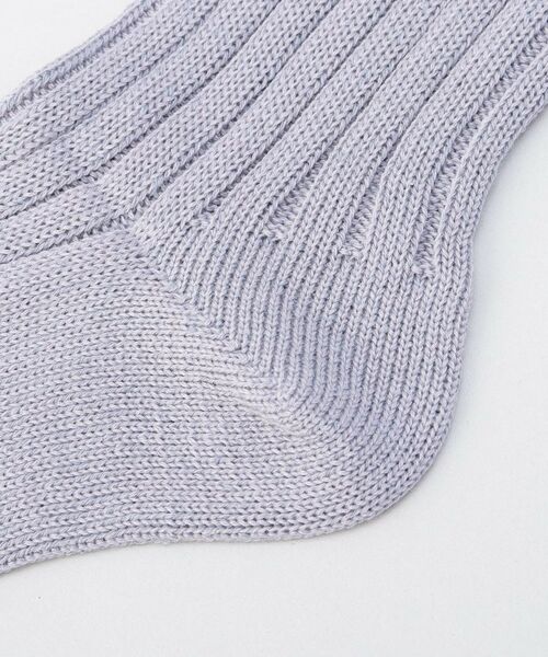 212 KITCHEN STORE / トゥーワントゥーキッチン ストア ソックス | シルクとオーガニックコットン つま先あきソックス 藤色 ＜絹屋＞ | 詳細3