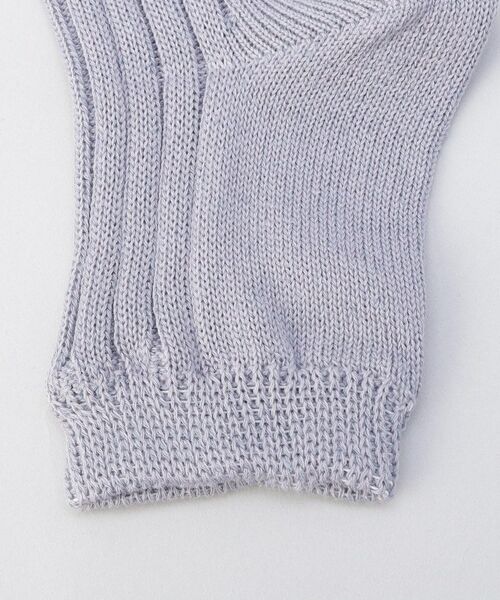 212 KITCHEN STORE / トゥーワントゥーキッチン ストア ソックス | シルクとオーガニックコットン つま先あきソックス 藤色 ＜絹屋＞ | 詳細4