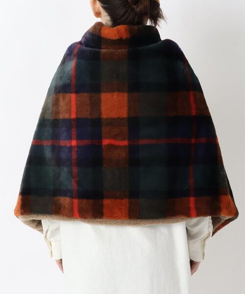 212 KITCHEN STORE / トゥーワントゥーキッチン ストア その他雑貨 | チェックファー ポンチョ ネイビー | 詳細3
