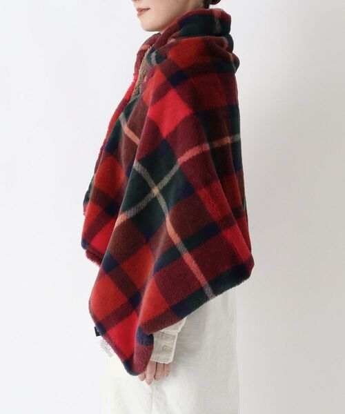 212 KITCHEN STORE / トゥーワントゥーキッチン ストア その他雑貨 | チェックファー ポンチョ レッド | 詳細2