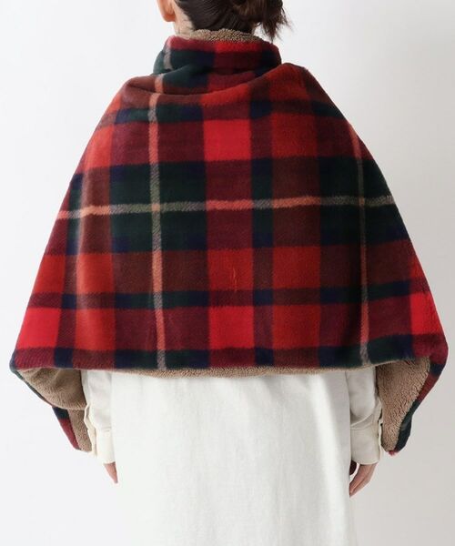 212 KITCHEN STORE / トゥーワントゥーキッチン ストア その他雑貨 | チェックファー ポンチョ レッド | 詳細3