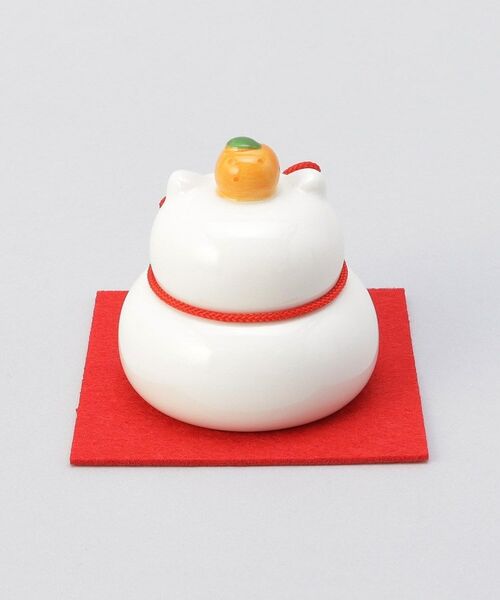 212 KITCHEN STORE / トゥーワントゥーキッチン ストア インテリア・インテリア雑貨 | 陶器の猫鏡餅 S | 詳細3