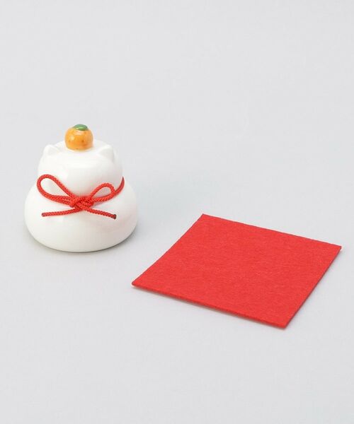 212 KITCHEN STORE / トゥーワントゥーキッチン ストア インテリア・インテリア雑貨 | 陶器の猫鏡餅 S | 詳細6