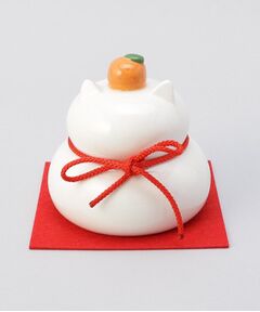 212 KITCHEN STORE / トゥーワントゥーキッチン ストア インテリア・インテリア雑貨 | 陶器の猫鏡餅 L