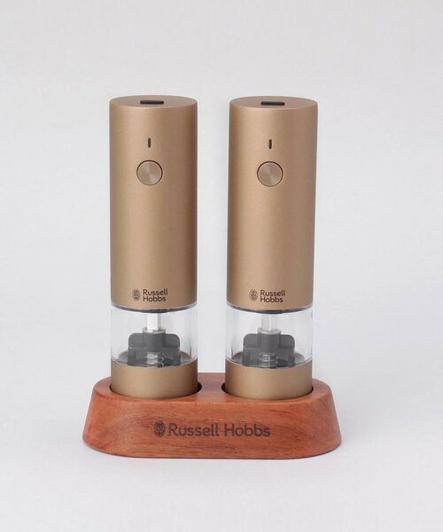 212 KITCHEN STORE / トゥーワントゥーキッチン ストア キッチンツール | 充電式ミル ソルト＆ペッパー ミニ 2本セット ブラウンゴールド ＜Russell Hobbs  ラッセルホブス＞ | 詳細1