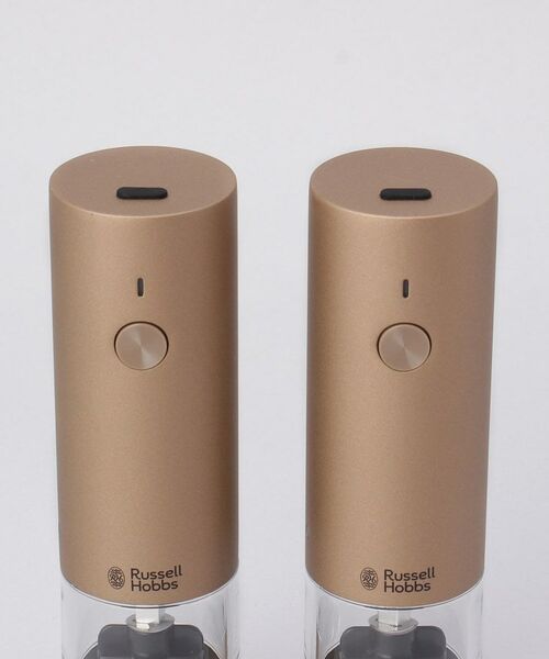 212 KITCHEN STORE / トゥーワントゥーキッチン ストア キッチンツール | 充電式ミル ソルト＆ペッパー ミニ 2本セット ブラウンゴールド ＜Russell Hobbs  ラッセルホブス＞ | 詳細3