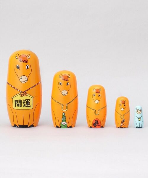 212 KITCHEN STORE / トゥーワントゥーキッチン ストア インテリア・インテリア雑貨 | マトリョーシカ HAPPY NEW HORSE | 詳細1